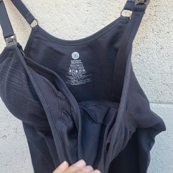 Kindred Bravely | Sublime Hands-Free Pumping & Nursing Black Tank Size S Petite - Picture 6 of 7